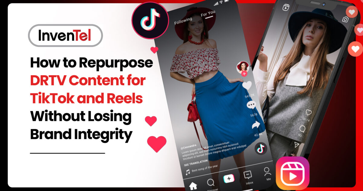 Image with text and tiktok reels screenshot