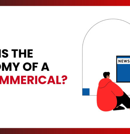 InvenTel blog banner depicting a person watching tv. The blog title reads " What is the anatomy of hit commercial?"