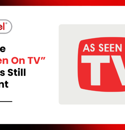 Infographic explaining why the “As Seen on TV” marketing model remains relevant, featuring the Inventel logo and TV graphic.